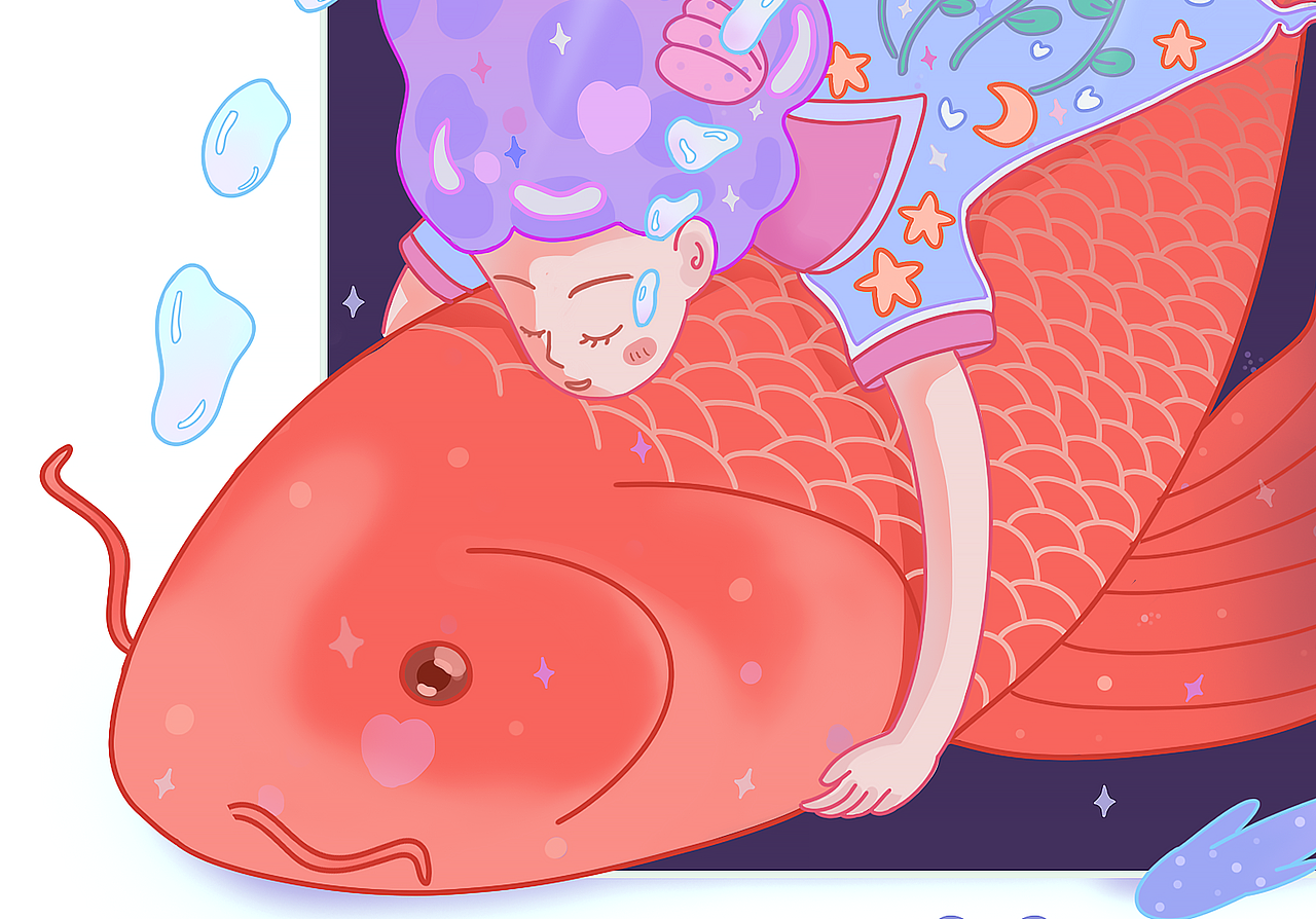 生日快乐曾小魚（图ZMjA1MTU2MDIw） - 商业插画 - 站酷设计师绘画的小熊艾尼原创素材 - 站酷ZCOOL