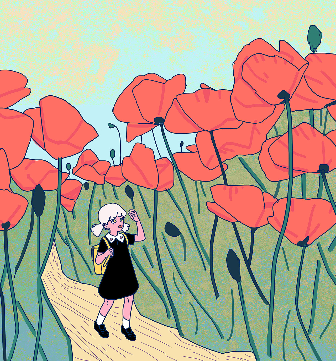 Flora（图ZMTUzNTA2MjEy） - 商业插画 - 站酷设计师哇靠靠原创素材 - 站酷ZCOOL