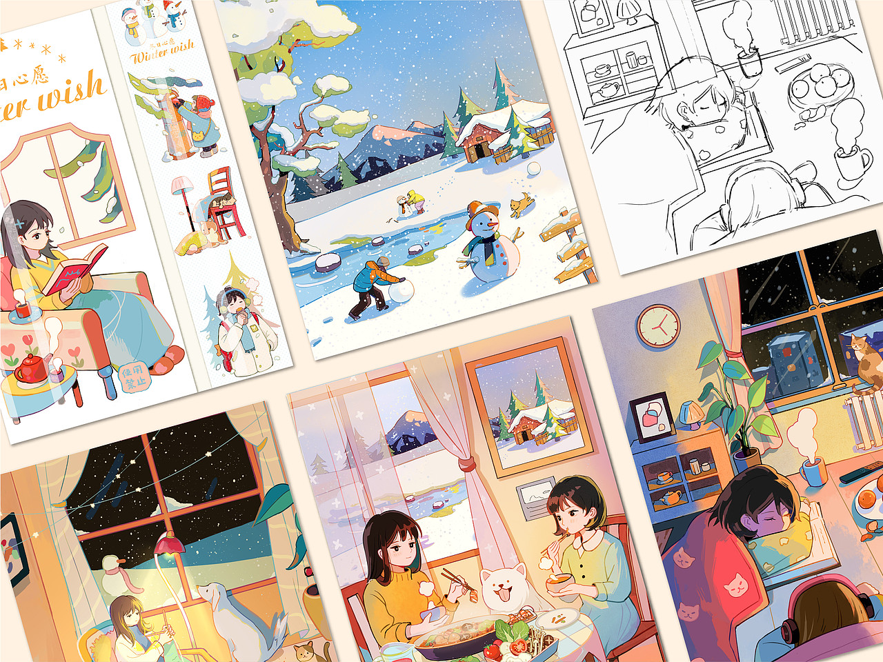 【插画】冬日心愿