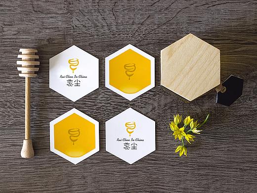 蕊尘·蜂蜜标志设计