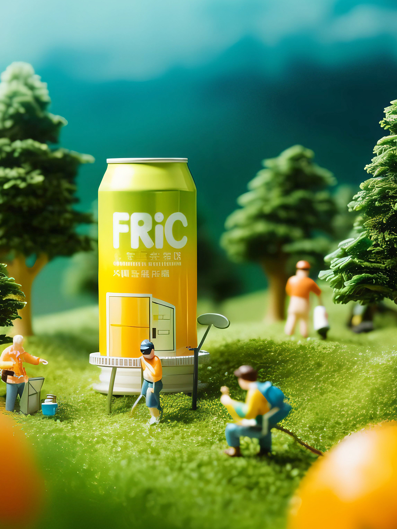 Midjourney AI电商 创意微缩景观