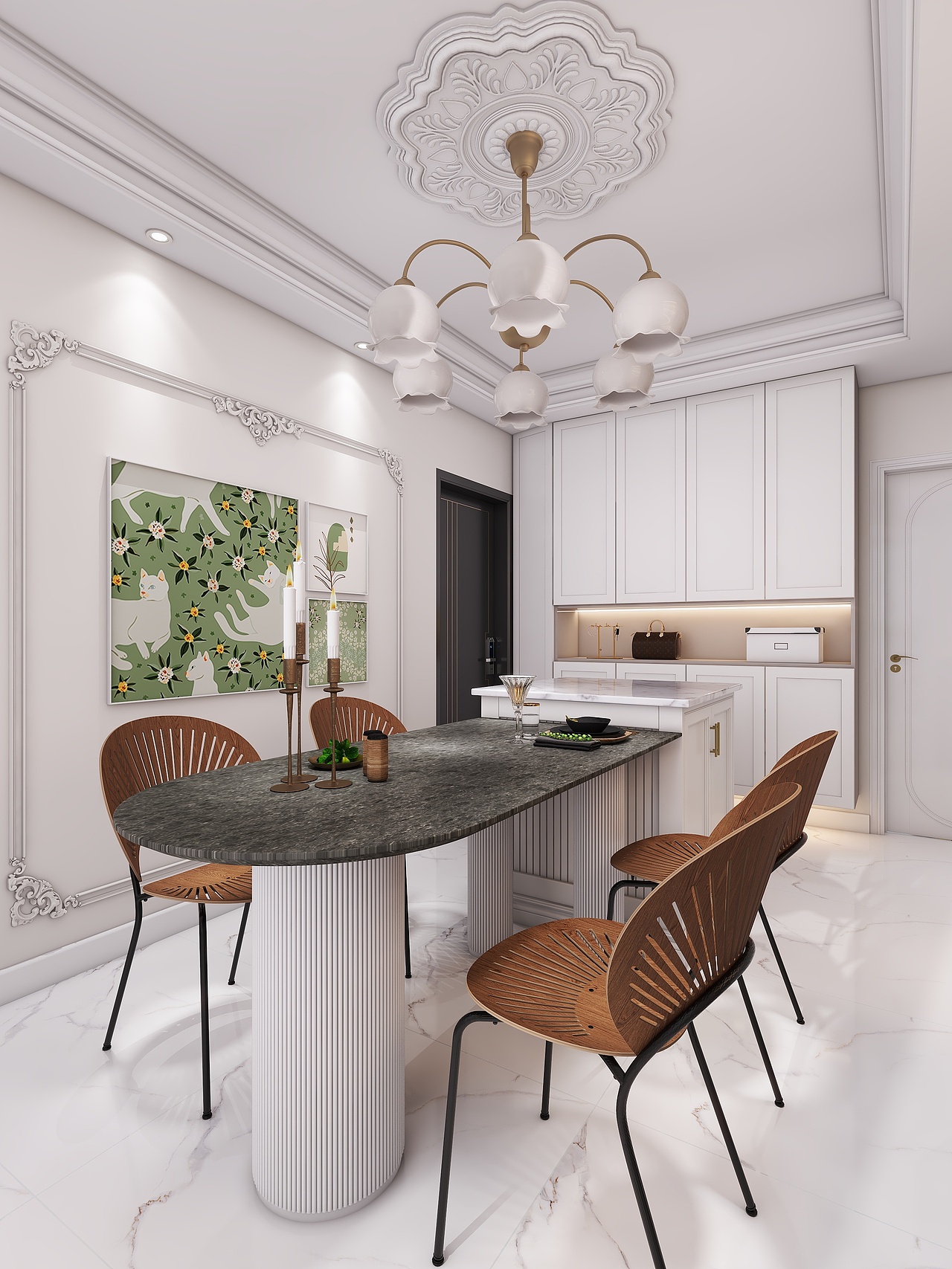 四川成都新鸿路119号院（150平方法式现代复式五居室）