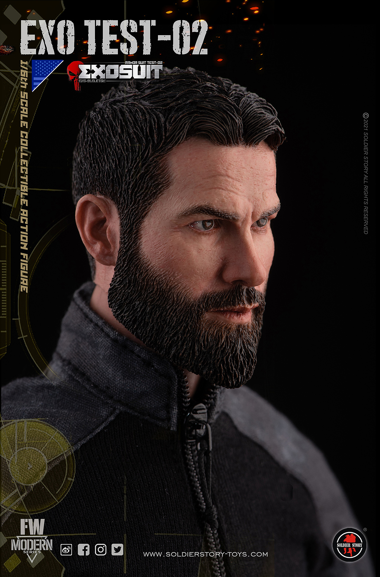 1/6比例未來系列-單兵外骨骼裝甲服”原型機-02”