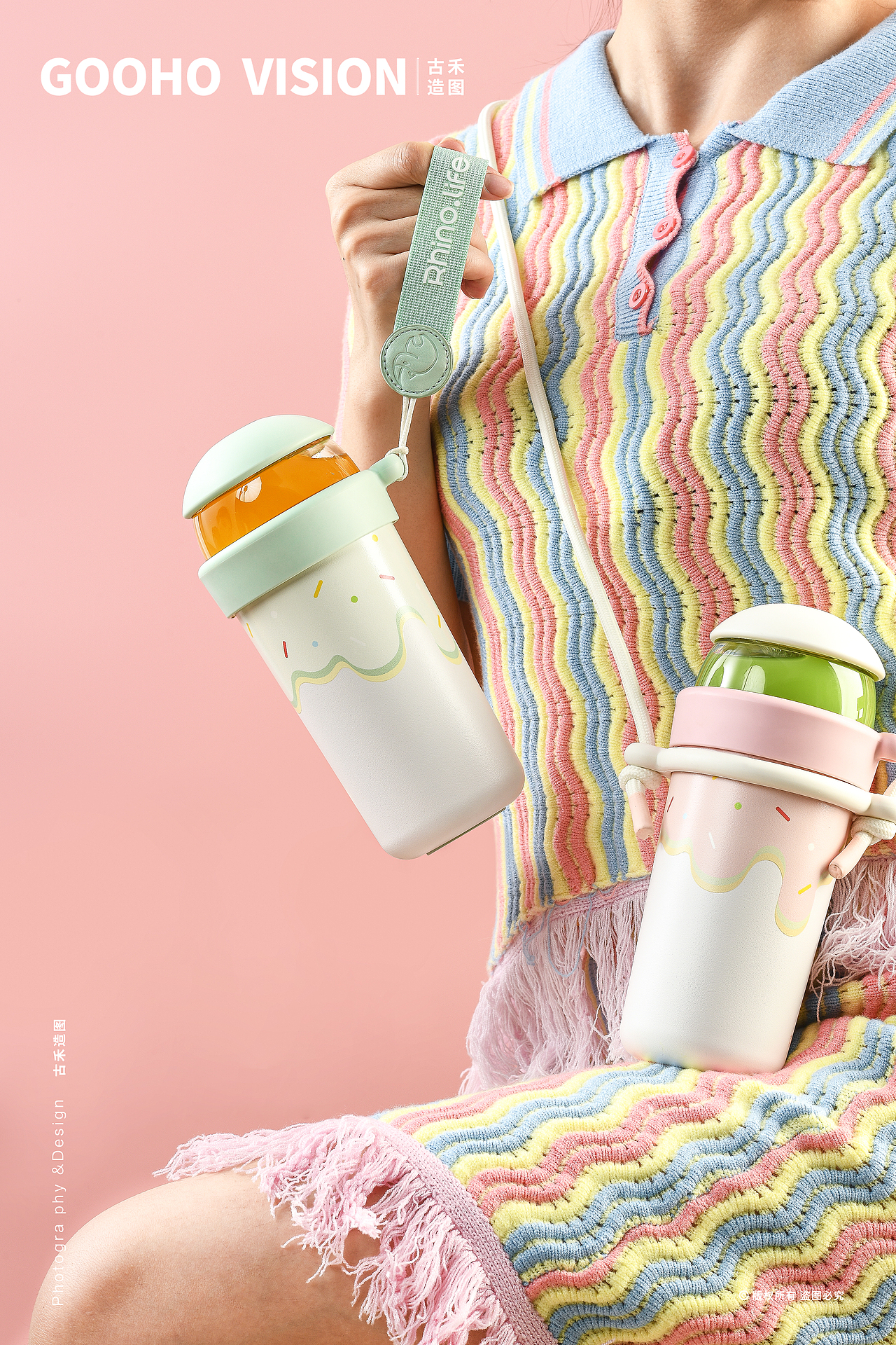 夏日饮水杯保温杯丨古禾造图 GOOHO VISION（图ZMzY5OTQ3MzA0） - 产品摄影 - 站酷设计师古禾造图原创素材 - 站酷ZCOOL