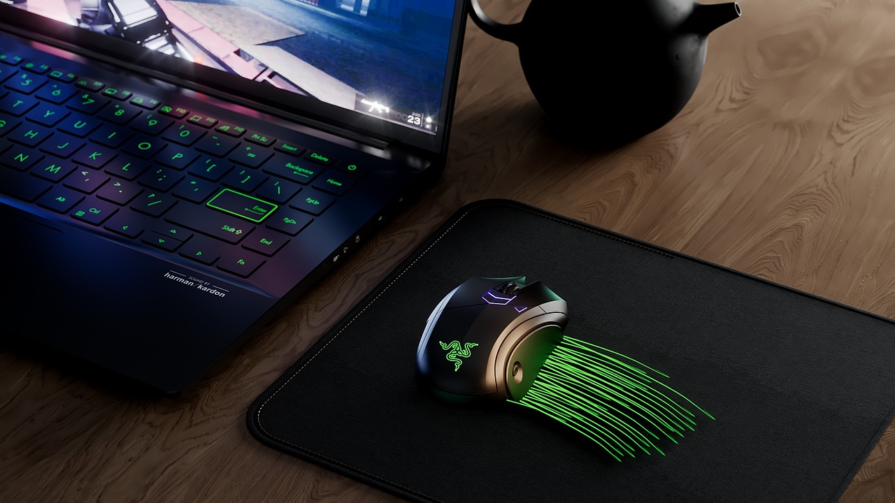 C4D动态作品-鼠标雷蛇