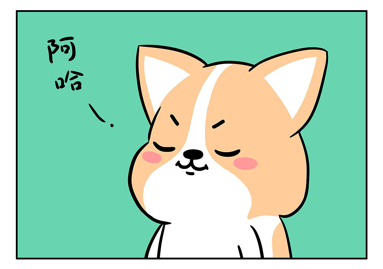 神秘的礼物柯基咯叽日常小漫画