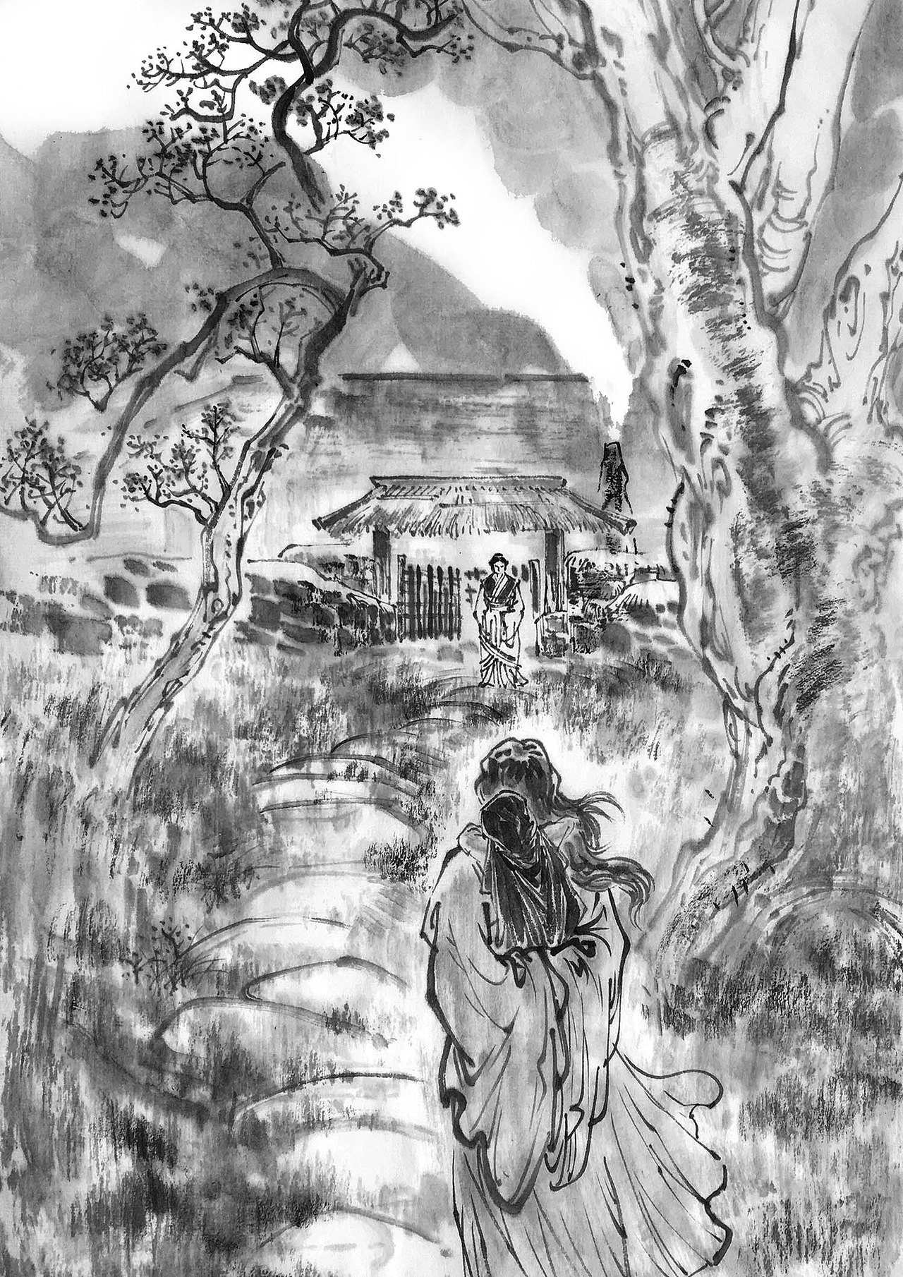 【呢喃】 第四回 破墨(原创水墨武侠漫画)