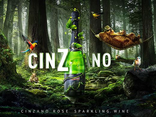 创意场景合成banner设计—《CINZANO》