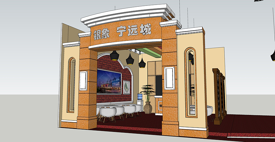 房展会sketchup展台设计（图ZMTk3NTkyNjA=） - 展陈设计 - 站酷设计师陈大胆原创素材 - 站酷ZCOOL