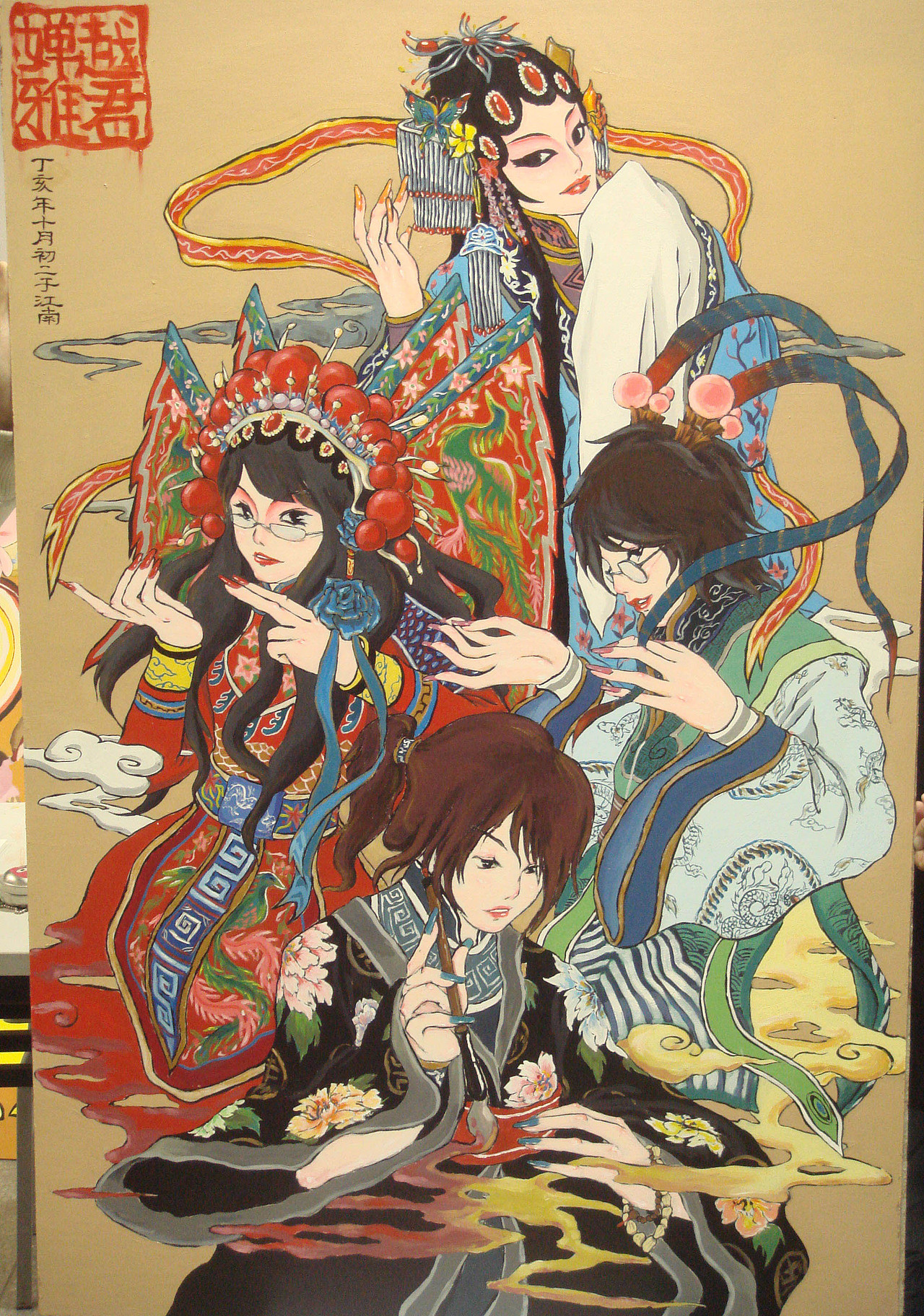 全开石膏版画,一周完成,纯手绘