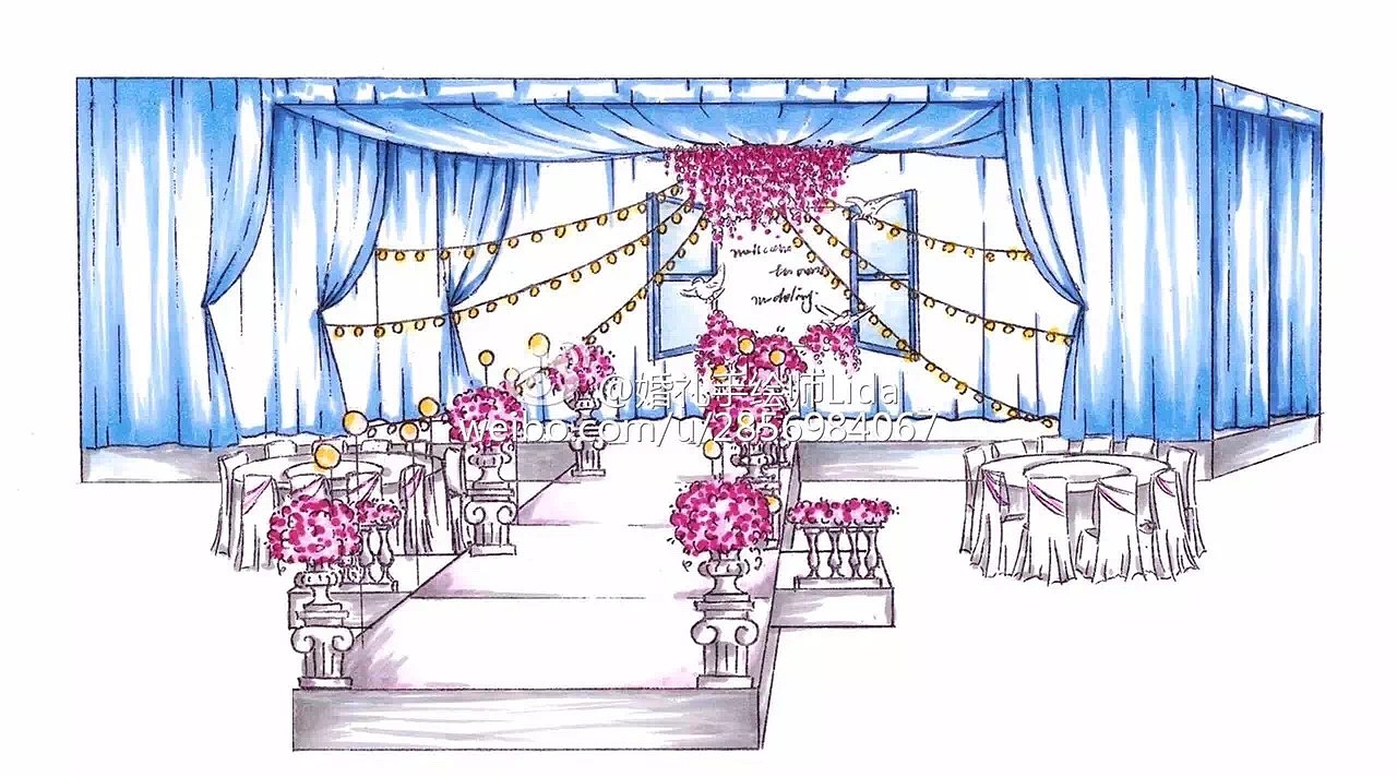 婚礼手绘作品（图ZMTA4NjU0OTU2） - 其他平面 - 站酷设计师安妮婚礼手绘原创素材 - 站酷ZCOOL