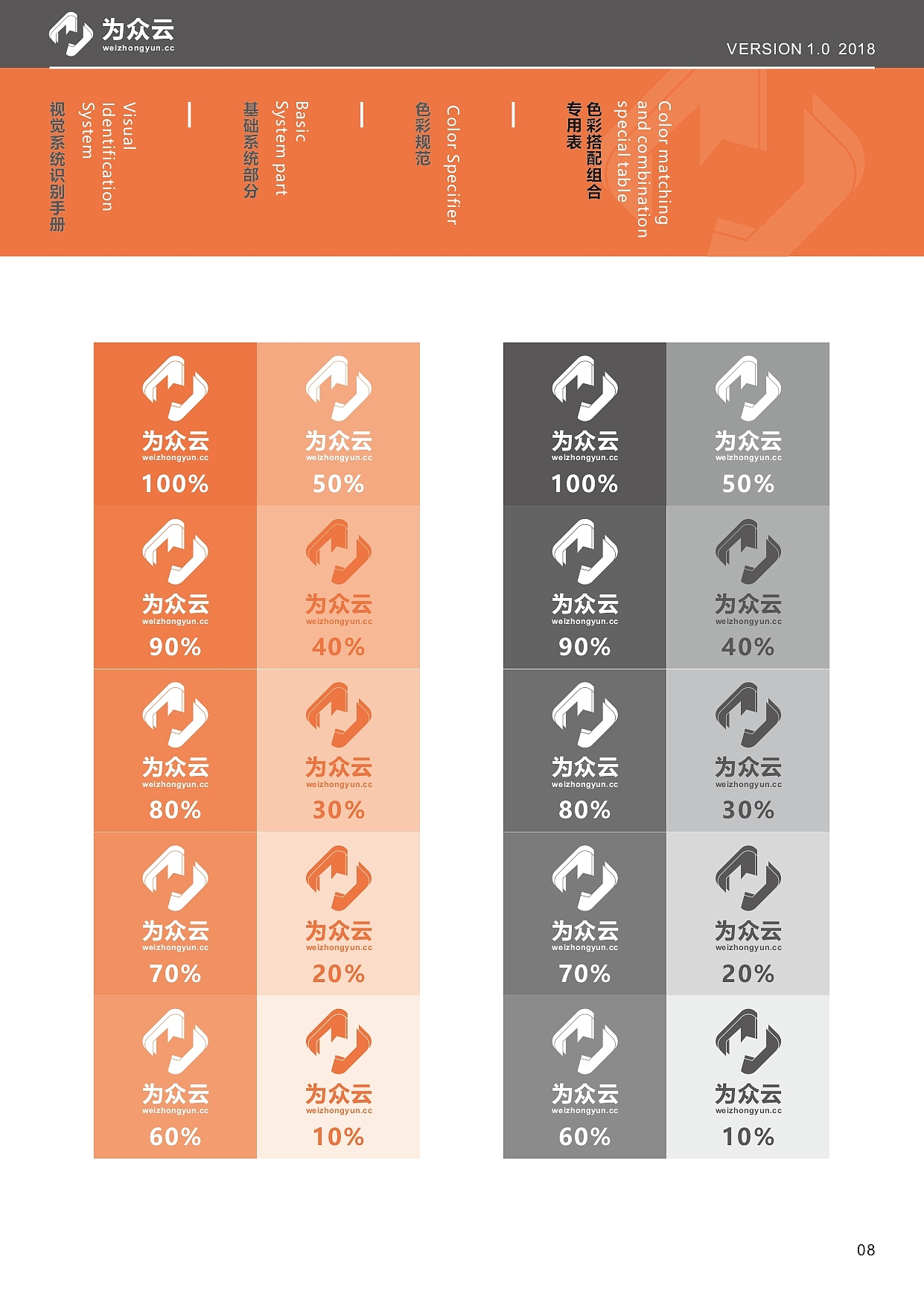 为众云-VIS品牌视觉识别系统手册【已商用】（图ZMTY0MDI2NTIw） - 品牌 - 站酷设计师少年不惧岁月长原创素材 - 站酷ZCOOL