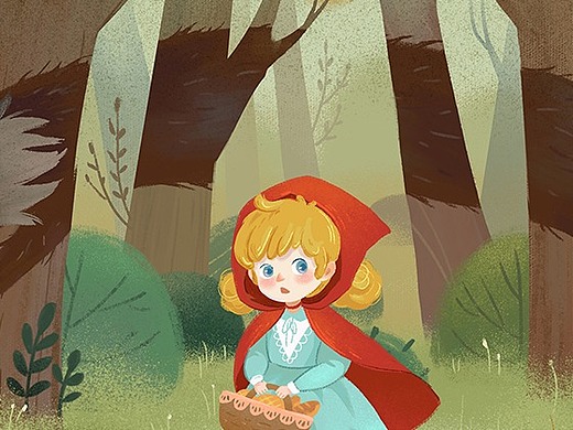 3年前fairy66插画-儿童插画小红帽3年前ten9t插画-儿童插画小红帽3年