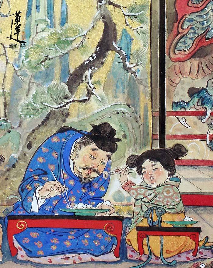 古风十二星座【射手】+二十四节气【冬至】（图ZMjI5NDU4NDg=） - 绘画 - 站酷设计师莲羊原创素材 - 站酷ZCOOL