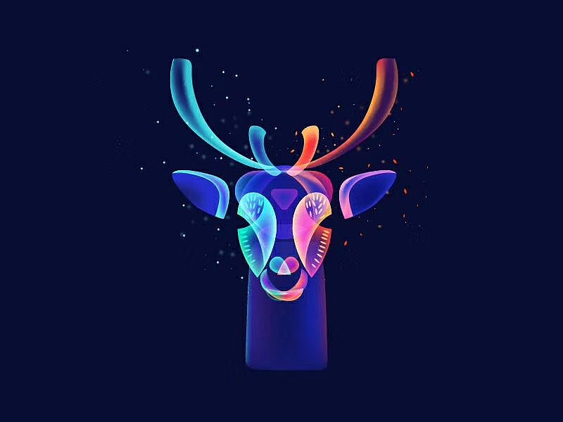 光感动物（图ZMTA3NTI5MDky） - 商业插画 - 站酷设计师胡麒麒原创素材 - 站酷ZCOOL