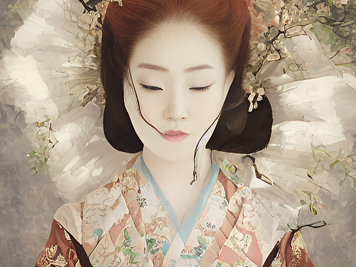 #AI创作实验室#古風美女（个人主页-ZNjMxOTI5Mjg=） - AI作品 - 站酷设计师絕世黃瓜原创素材 - 站酷ZCOOL