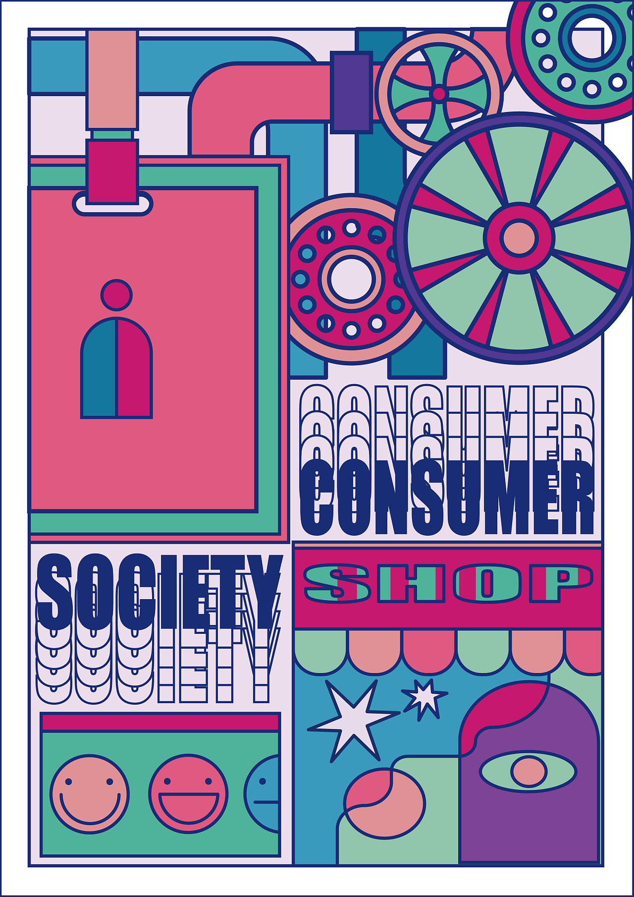 逐帧动画&动态海报《the consumer society》|动漫|动画片|wilda1