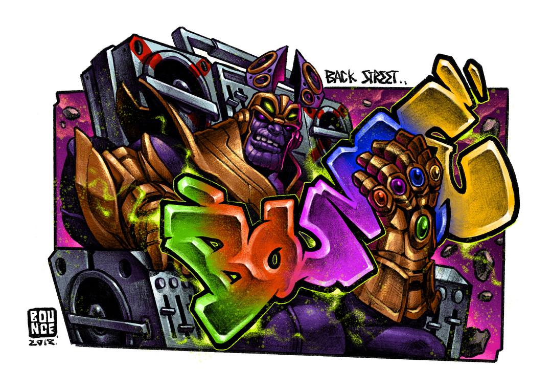 share漫威之父都点赞的涂鸦艺术家bounce