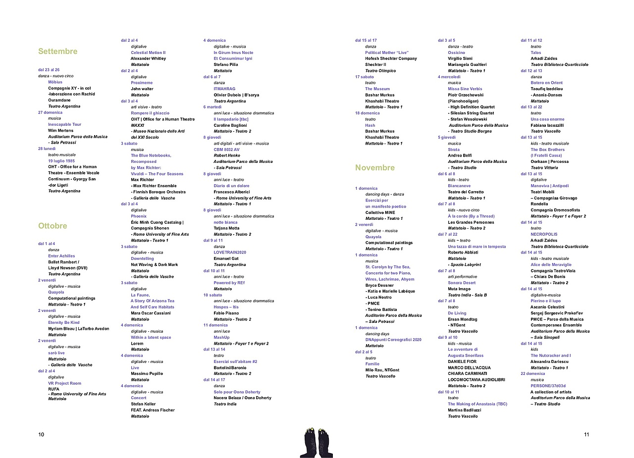 罗马的romaeuropa艺术节 形象设计 宣传册及导览册排版