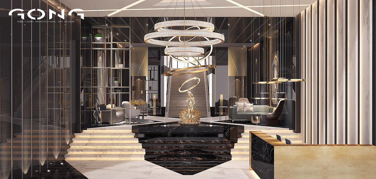 酒店会所 | 惠州盛堡酒店（图ZMjY1NzE3ODI0） - 酒店餐饮设计 - 站酷设计师共建筑GONG原创素材 - 站酷ZCOOL