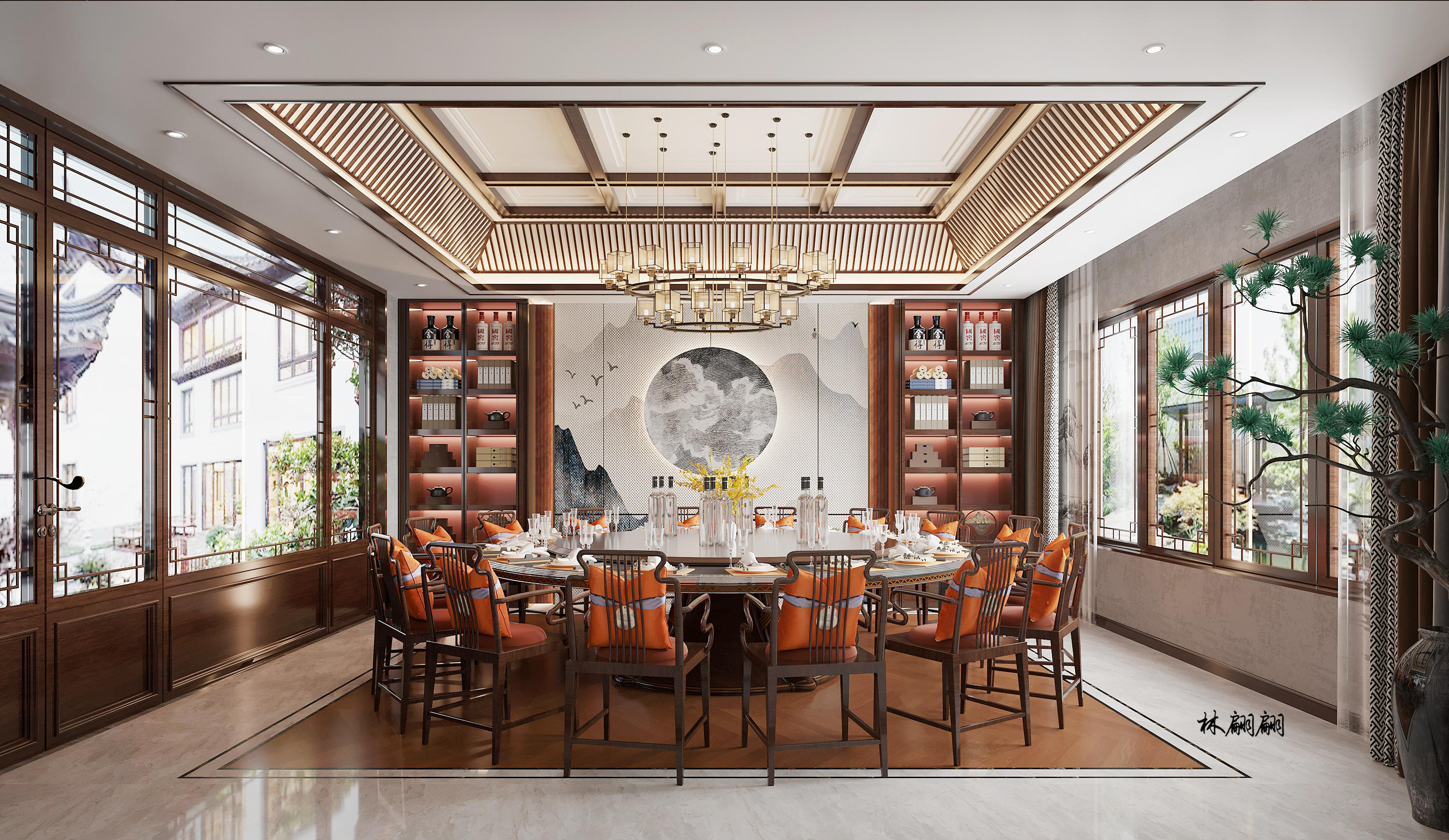 新中式四合院|自然之境!诠释东方美学的雅致大美