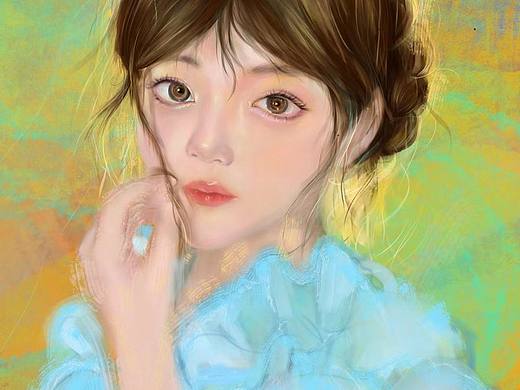 第二张厚涂头像（个人主页-ZNjY4NDUzOTI=） - 创作习作 - 站酷设计师洛尘ywb原创素材 - 站酷ZCOOL