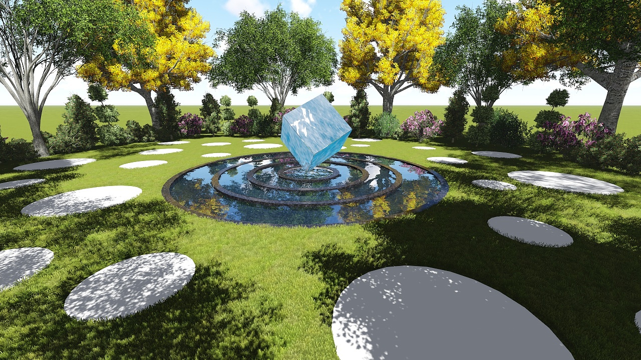 景观节点效果图