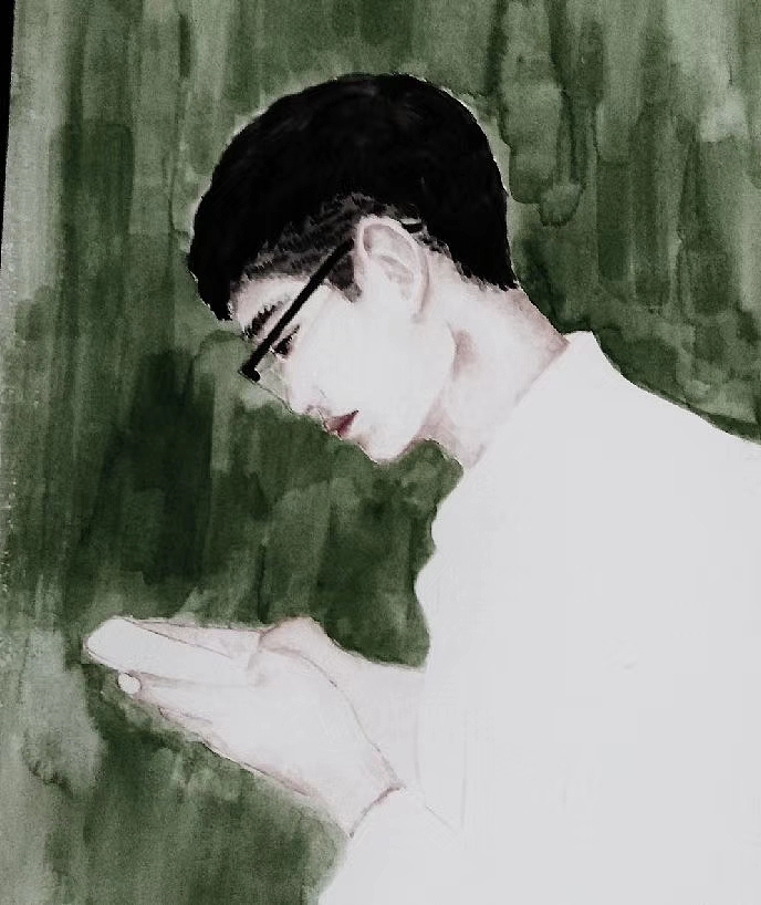 玩手机的男孩（图ZMTE2MDA1Mzg0） - 创作习作 - 站酷设计师一个有趣的灵魂66原创素材 - 站酷ZCOOL