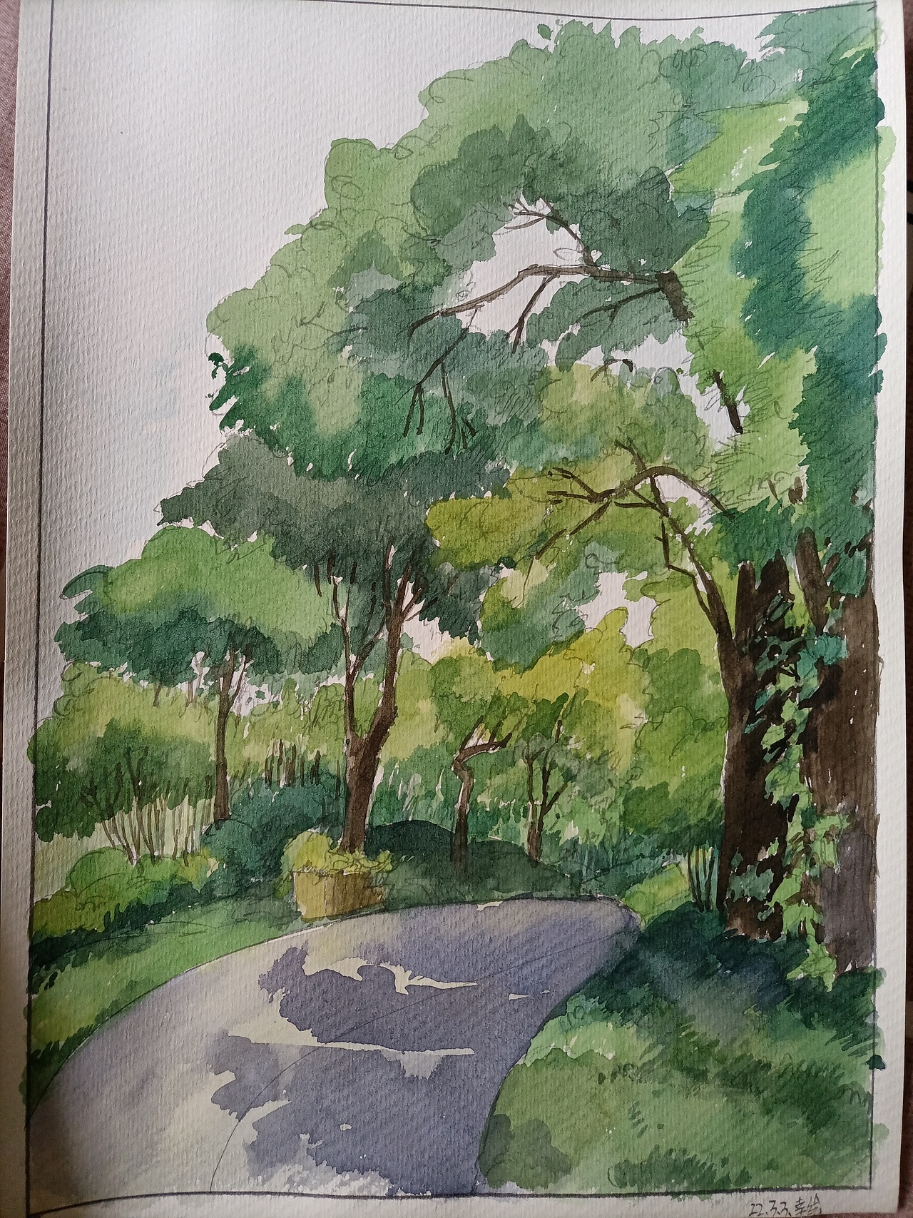 2022.2.23-2022.3.3水彩风景