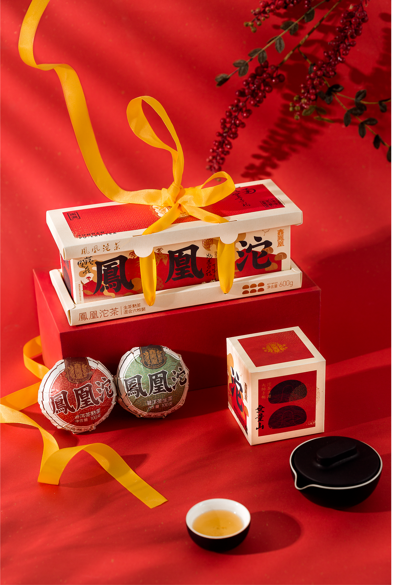 鑫凤凰凤凰沱茶品牌升级&伴手礼包装设计（图ZMTcwNTY3NDE2） - 品牌 - 站酷设计师無非Brand原创素材 - 站酷ZCOOL