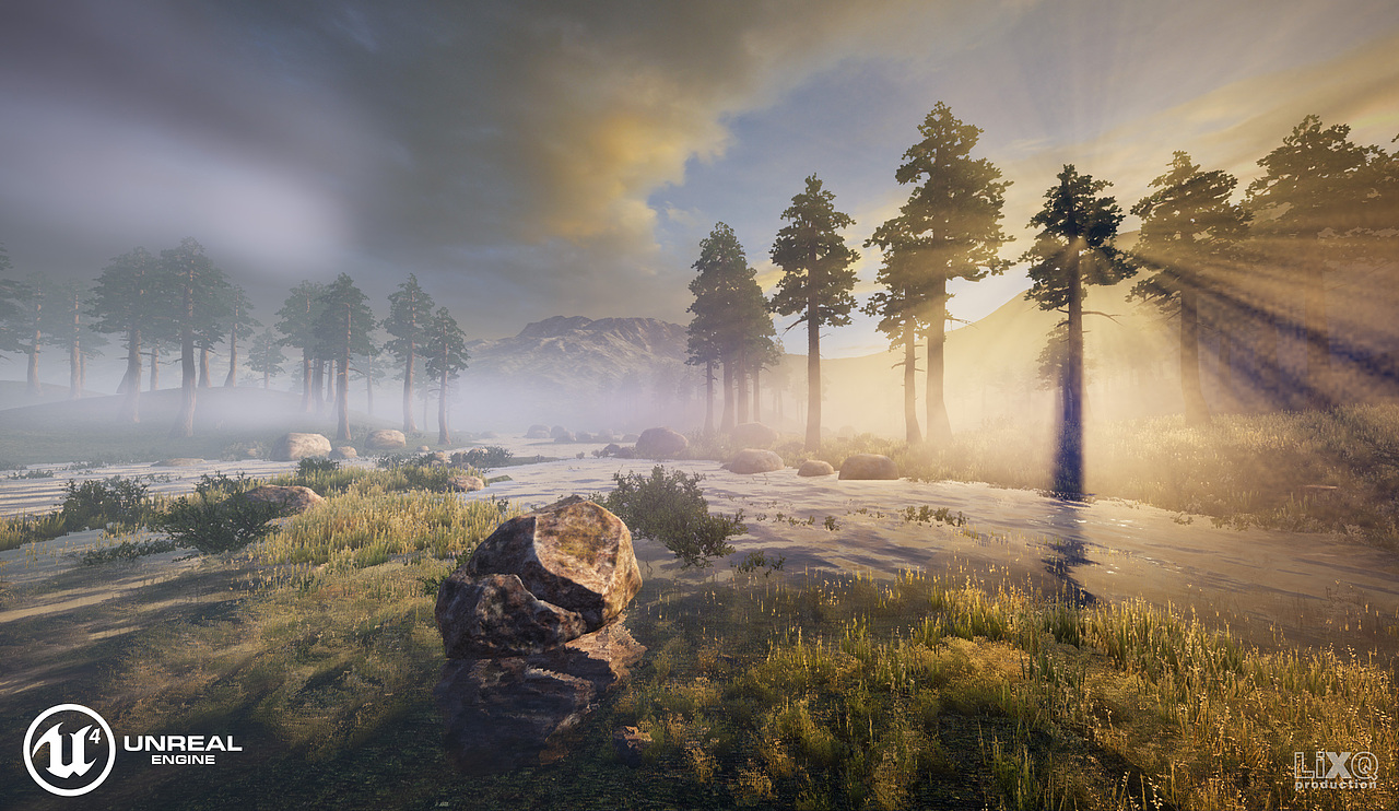 ue4场景及角色蓝图练习