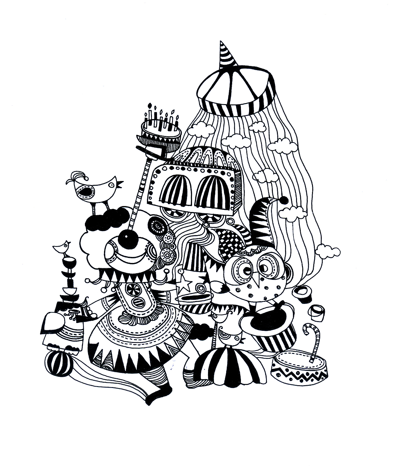 线条白日梦（图ZNDA4NTQ0MjQ=） - 创作习作 - 站酷设计师冷暖儿unclezoo原创素材 - 站酷ZCOOL