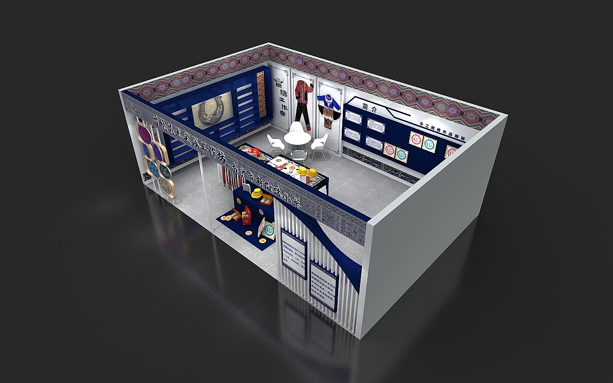苗绣特色展位（图ZMjc5OTc0Njg4） - 建筑/空间 - 站酷设计师Vind1688原创素材 - 站酷ZCOOL