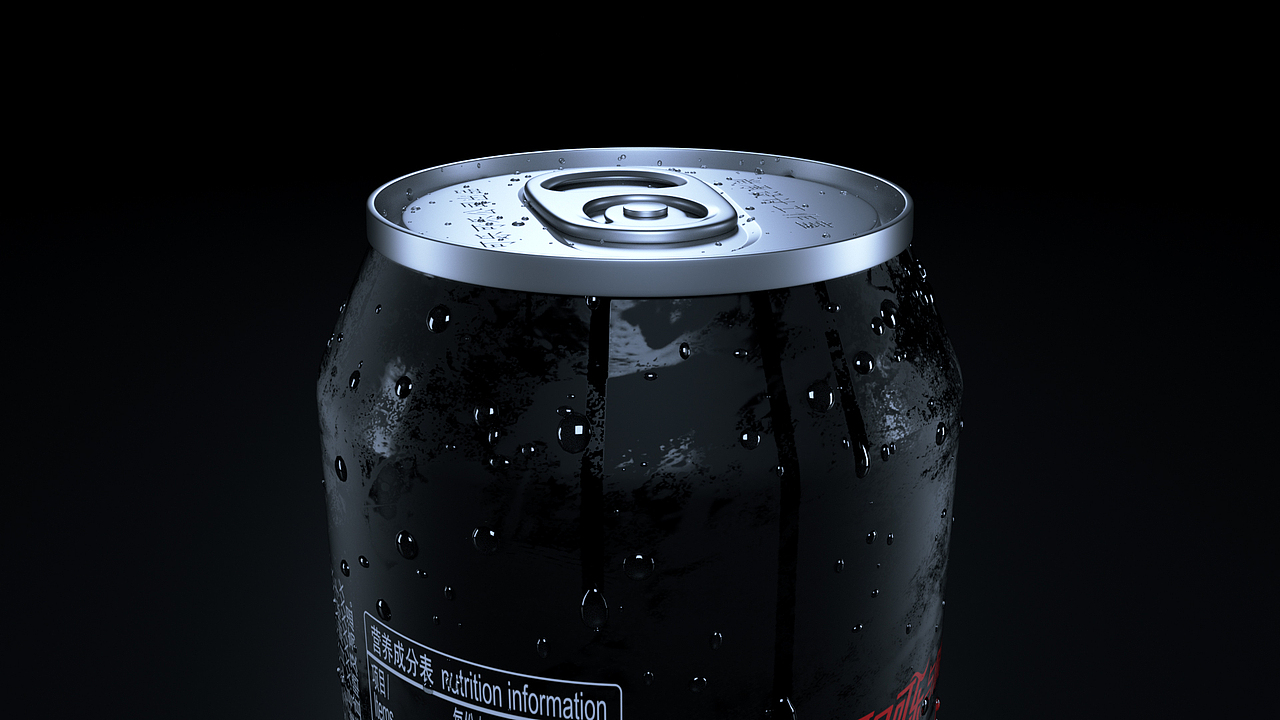 可口可乐罐装建模渲染日常