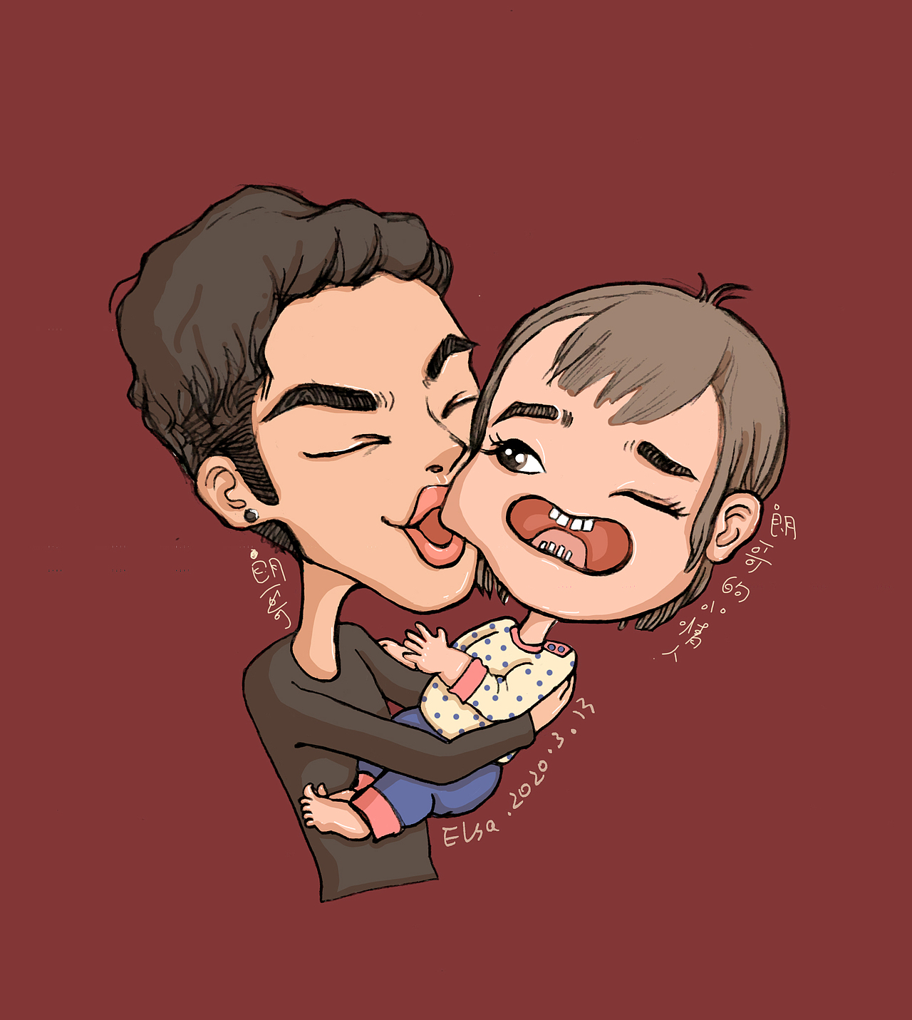 手绘头像#线条风插画# 头像系列