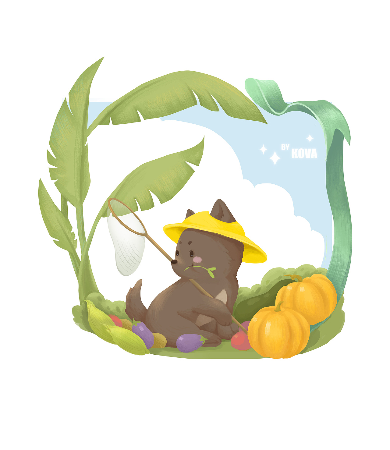 小狗插画（图ZMjY1OTc2MTY0） - 商业插画 - 站酷设计师kova原创素材 - 站酷ZCOOL