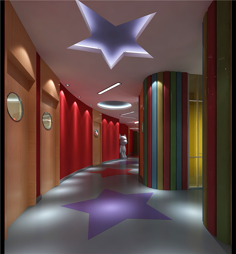 教育空间装修,培训机构设计-过道