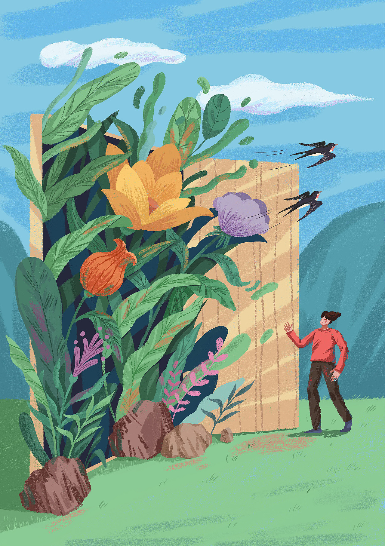 24节气- 立春|插画|创作习作|画画的k先生_原创作品-站酷zcool