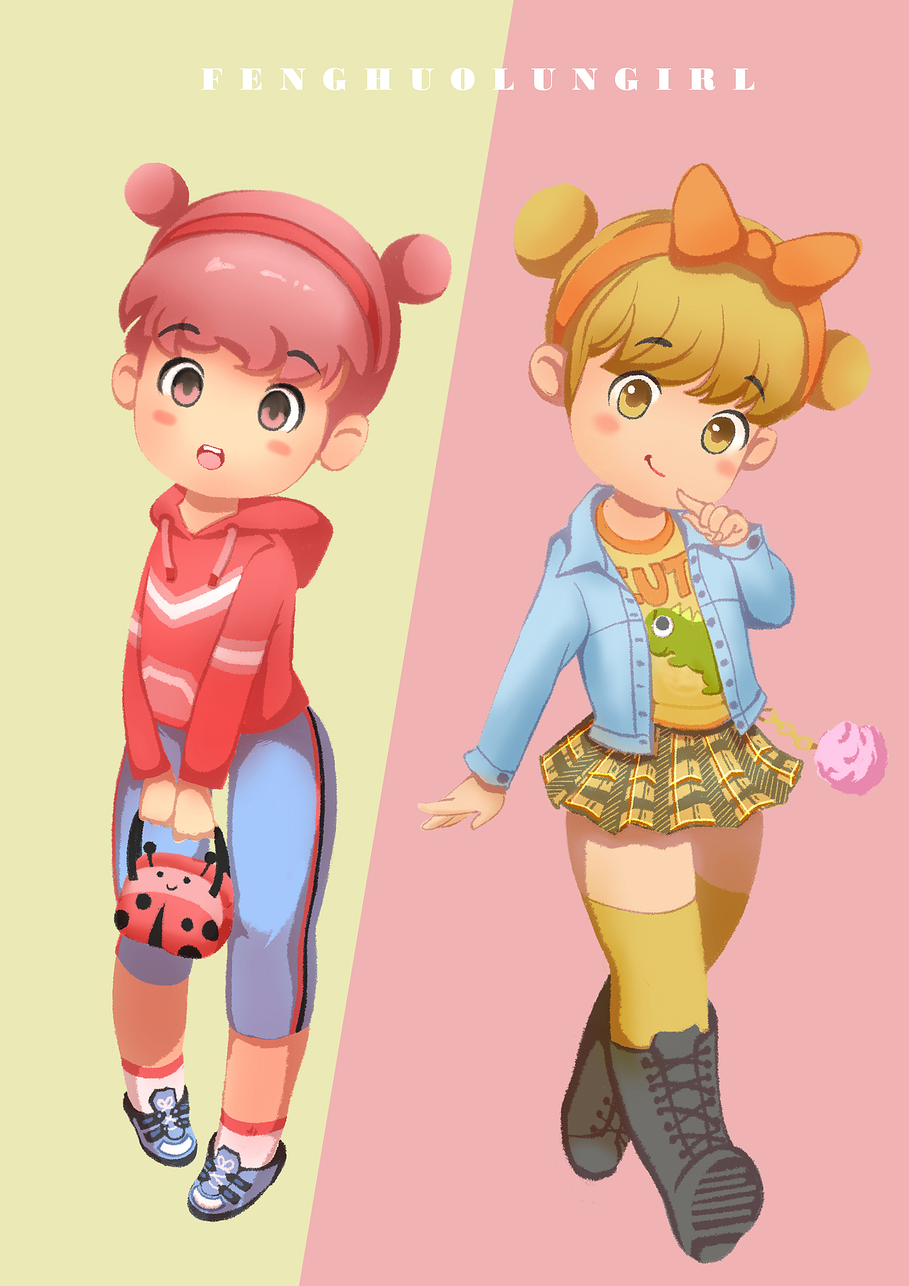 FHL少女系列（图ZMjAwMjAyNzI0） - 艺术插画 - 站酷设计师紫星映夜原创素材 - 站酷ZCOOL