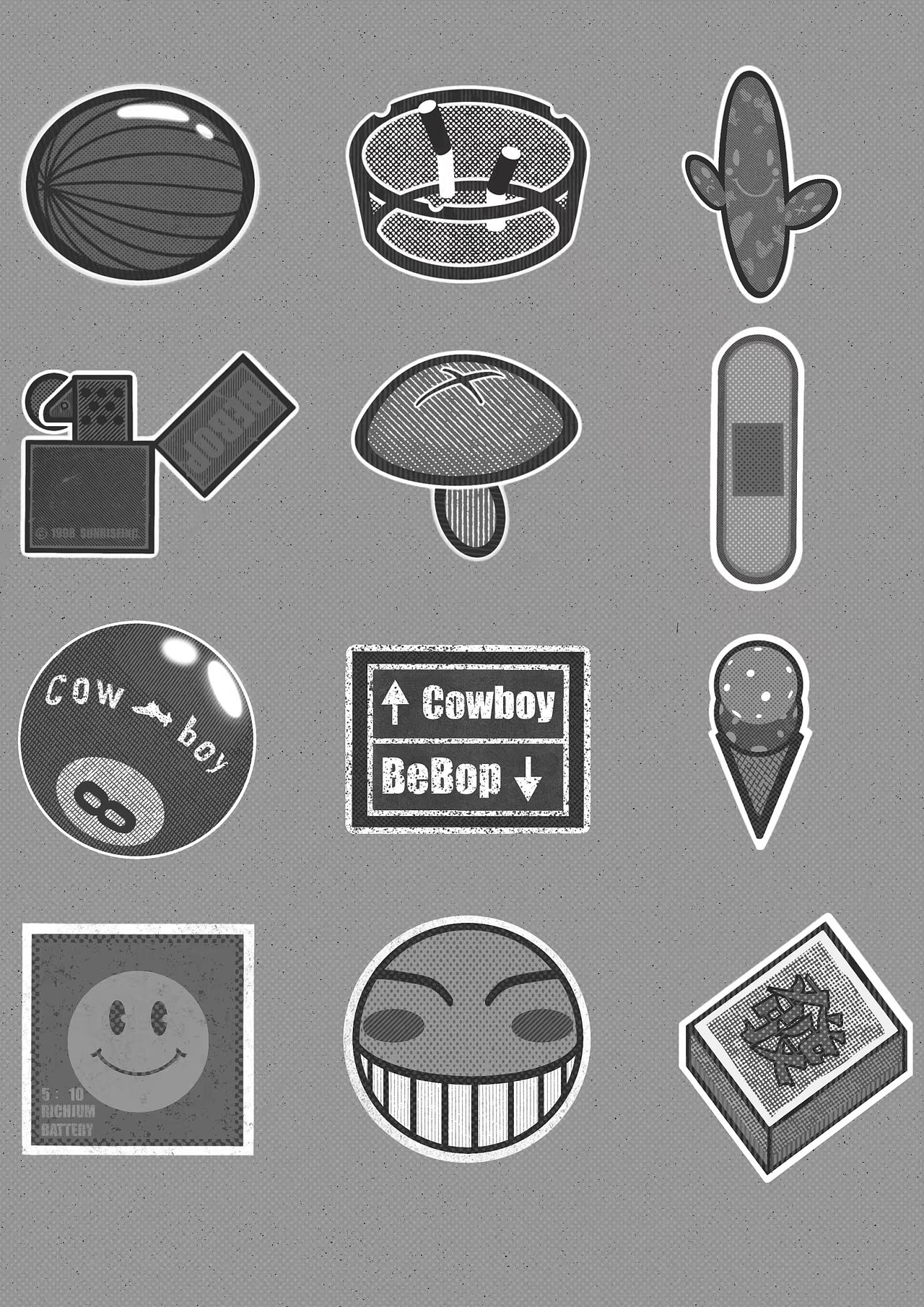 动画星际牛仔贴纸