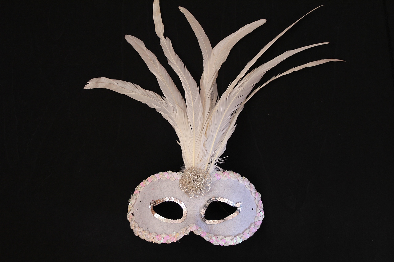 【奥安康羽毛工艺品】超好看羽毛工艺品，样式精美面具