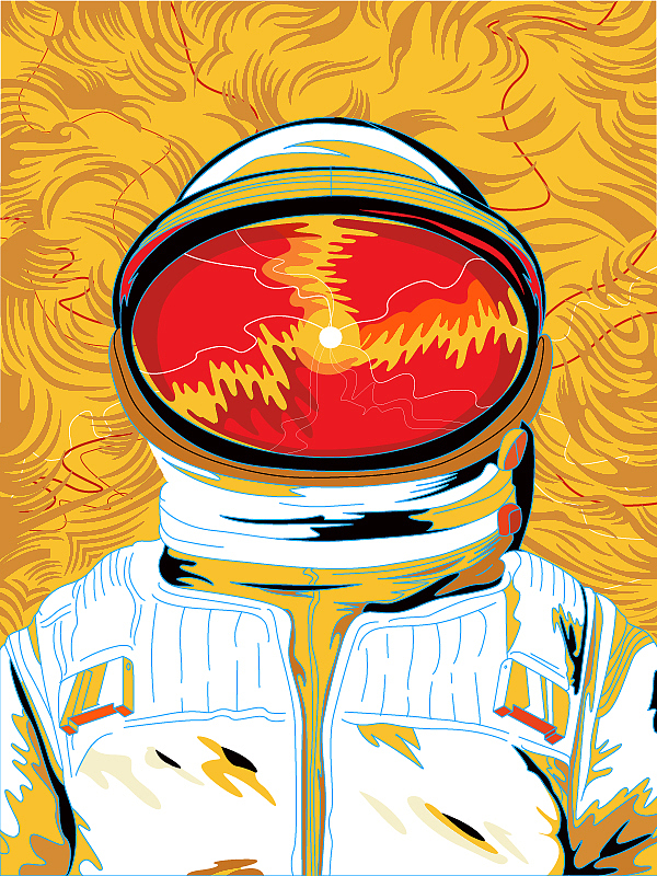 太空 宇航员 插画（图ZMTA3ODQ3OTY4） - 商业插画 - 站酷设计师胡麒麒原创素材 - 站酷ZCOOL