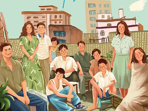 隐秘的角落海报 手绘 插画习作