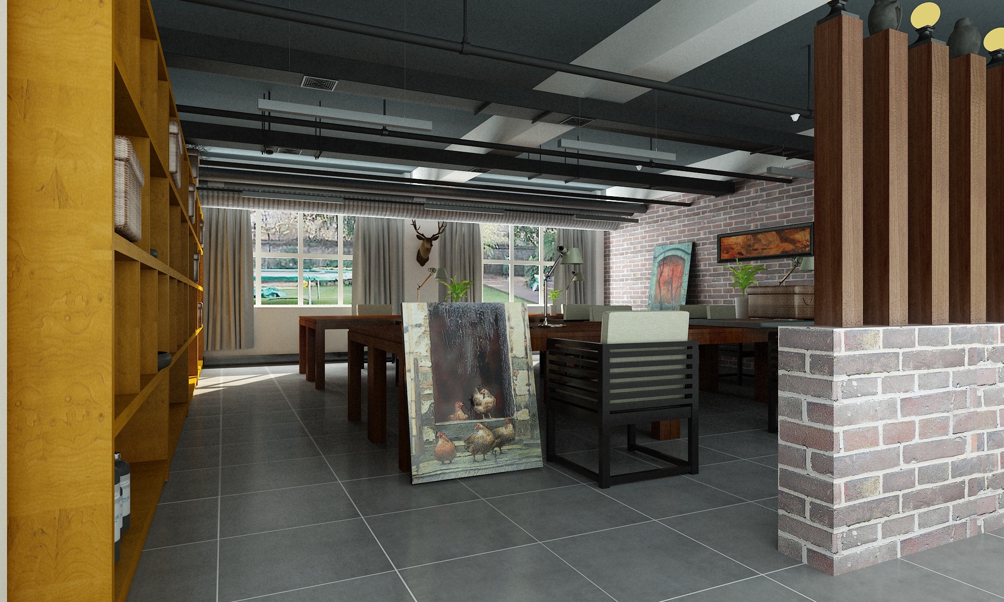 北方漆艺漆画工作室空间设计方案