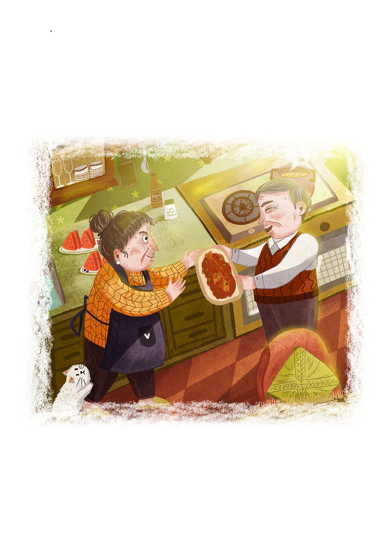温馨瞬间（图ZMjYyMzQ3MjYw） - 儿童插画 - 站酷设计师Ting舒婷原创素材 - 站酷ZCOOL