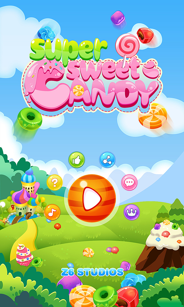 Candy主题HTML5游戏（图ZNDIyNTQxOTI=） - 游戏UI - 站酷设计师沙滩上的草儿原创素材 - 站酷ZCOOL