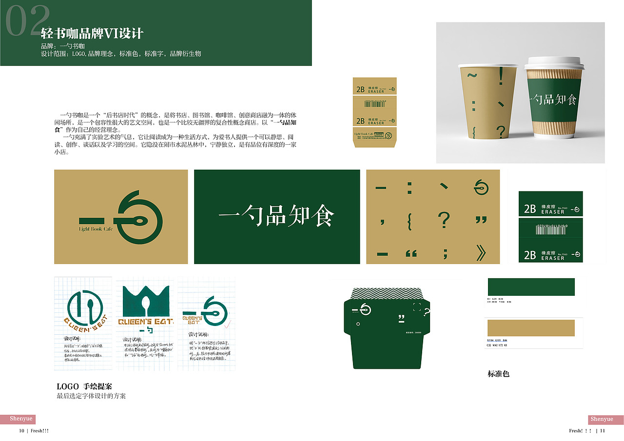 【一勺书咖】轻食书咖VI设计（图ZMTQ4NTkxOTMy） - 品牌 - 站酷设计师好运的神月子原创素材 - 站酷ZCOOL