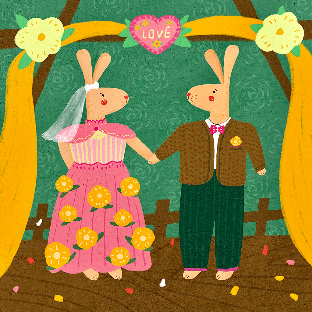 爱心兔子的插画合集（图ZMjkyMzk2MDg0） - 商业插画 - 站酷设计师摇摇yaoyao原创素材 - 站酷ZCOOL