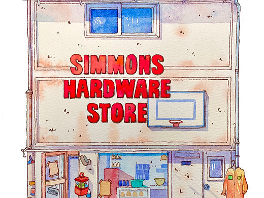 钢笔淡彩｜水彩小房子街景系列