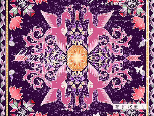 国风适合纹样—四大神兽